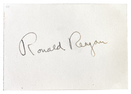 President Ronald Reagan Signature Cut JSA LOA - £2,272.11 GBP