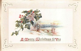 Antique Postcard  A Merry Christmas to You - £2.89 GBP
