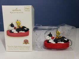 2008 Hallmark Looney Tunes Ornament Sylvester &amp; Tweety ‘Twas The Night… Tested - £7.90 GBP