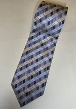 Geoffrey Beene Tie - Blue Silk Necktie - Men&#39;s Classic - £7.85 GBP
