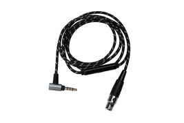 Male 3.5 mm to 3-Pin Mini Female XLR Nylon Audio Cable with mic For Headphones - £15.81 GBP+
