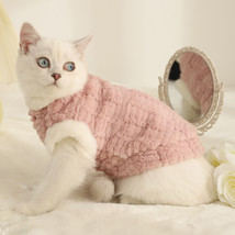 Pet Cat Clothes Fleece-lined Warm Anti-lint - £10.07 GBP+