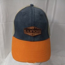  University Of Illinois Urbana Champaign Snapback Hat Cap Trucker Denim Mesh - £15.68 GBP