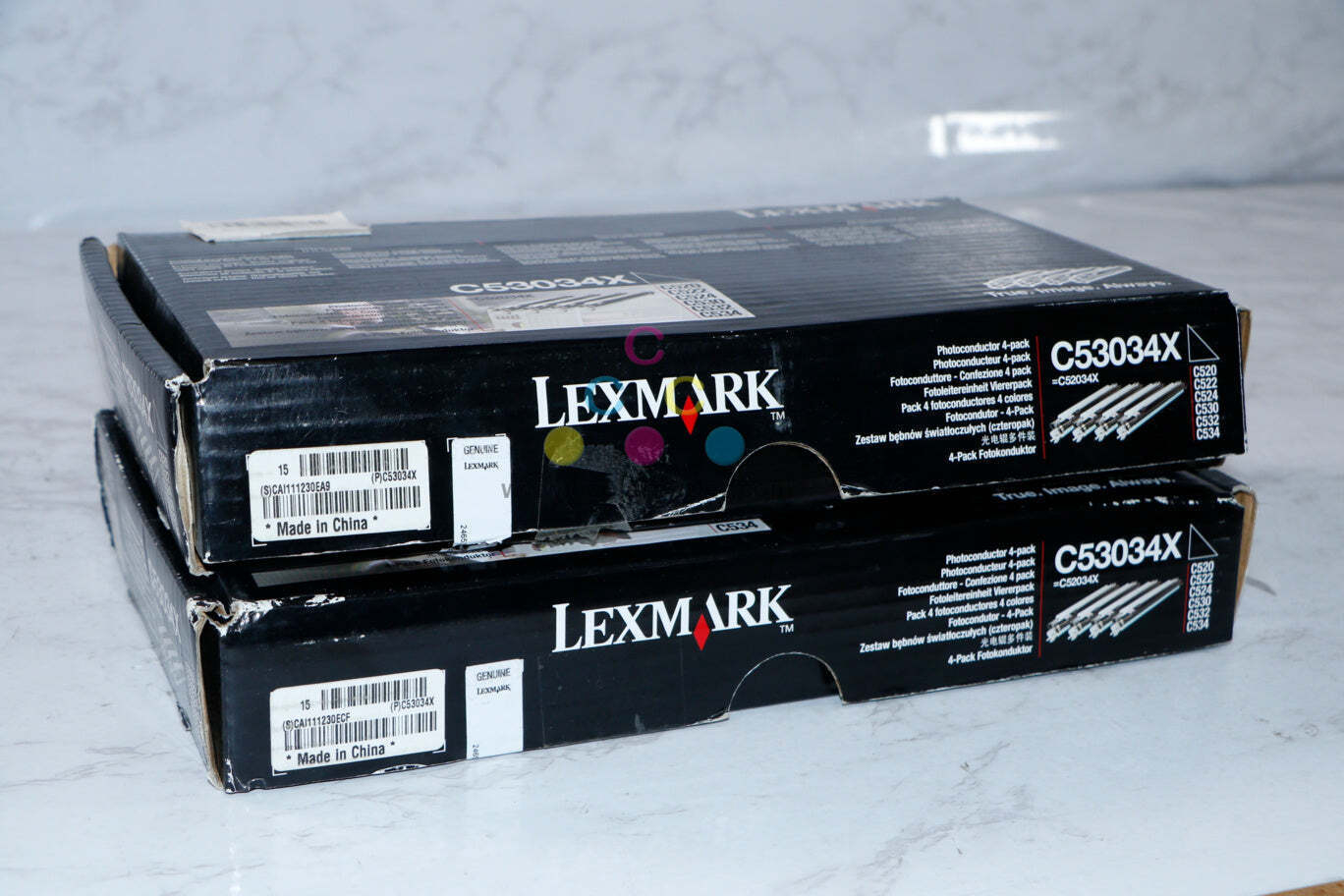 2 OEM Lexmark C520,C522,C524,C530DN,C532N,C534N Photoconductor Unit C53034X - $54.45