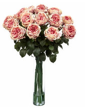 Fancy Rose Silk Flower Arrangement in Pink - £143.39 GBP
