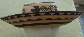 Wonderful Woven Straw Hat - Great Pattern - Never Worn - Man Or Woman - £20.99 GBP