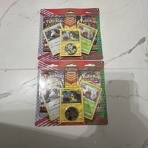 Lot 2 Pokemon TCG Blister Coin Morpecko Snorlax Applin Booster Pack New ... - $24.99