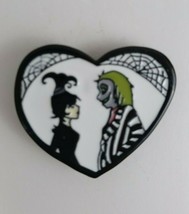Beetlejuice and Lydia Characters in Heart Enamel Label Hat Pin (A) - $9.40 CAD