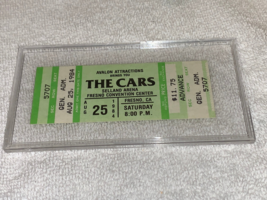 The Cars 1984 Unused Concert Ticket Ric Ocasek Benjamin Orr Selland Arena Ca Us - £20.13 GBP