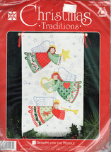 Cross Stitch Kit Angel Banner Christmas Designs for the Needle  - $18.55