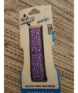 The Band Purple Spotted Sports Watchband Watch Pins Included-Brand New-S... - £63.02 GBP