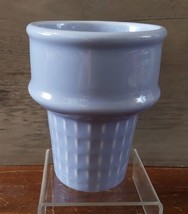 The Monkey and the Peddler Ceramic Ice Cream Cone Cup Pastel Blue 4.5&#39;&#39; - £7.25 GBP