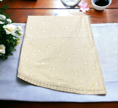 Lined Farm Custom Made Yellow Circle Animal Dog Butterfly Bird Tablecloth 90&quot; - £73.21 GBP