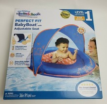 Swim School Baby Boat with Adjustable Seat Level 1 Blue 6-24 Months 36 I... - £23.32 GBP