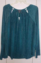 The Limited Collection Ladies Ls Xl Teal Pullover Knit TOP-NWT $69 ORIG.-NICE - £18.22 GBP