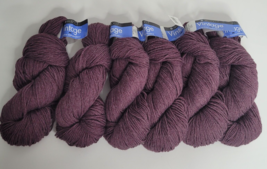 Berroco 6 Hanks Skeins Yarn Vintage Acrylic Wool Nylon 1308 yds Purple - £39.08 GBP