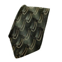 Puritan Green Gold Tie Necktie Silk - £3.90 GBP