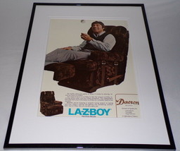 Joe Namath 1974 La Z Boy Recliner 11x14 Framed ORIGINAL Advertisement - £35.11 GBP