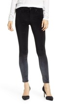 NWT HUDSON NICO DEGRADE OMBRE BLACK SLATE VELVET SUPER SKINNY ANKLE JEAN... - $69.99