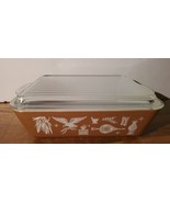 PYREX 0503 Casserole Dish w/ Lid Early American Brown - £38.82 GBP