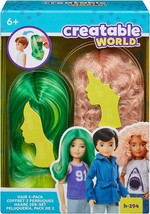 Creatable World Hair Pack 2-Pack h-294 Green And Blonde Wig Barbie - 1 Pack - £9.62 GBP