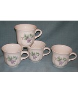 Pfaltzgraff GRAPEVINE CUPS /Mugs - Set of 4 - White/Purple Grapes/Leaves... - $10.90 CAD