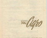 Mister Agro Menu Delaware Ave Buffalo New York 1950&#39;s A French Restaurant  - £45.04 GBP