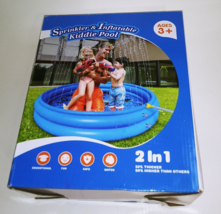 Splash Inflatable Sprinkler Play Kiddie Pool for Kids Summer Outdoor Wat... - $9.49