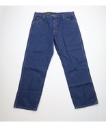 Deadstock Vintage Y2K Dickies Mens 38x32 Spell Out Wide Leg Dungaree Den... - $79.15