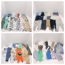 Newborn Baby Boys Clothing Mixed Lot 110 Piece Bundle Carters Gerber Etc Reborn - £116.25 GBP