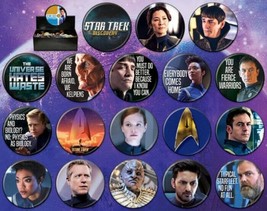 Star Trek Discovery TV Series Metal Photo Button Assortment of 144 NEW BOXED - £108.26 GBP