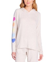 Insomniax Womens Butter Jersey Graphic Print Hooded Loungewear Sweatshirt S - £28.07 GBP