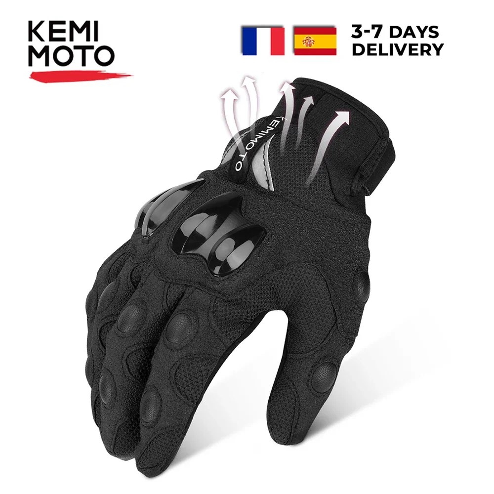 KEMiMOTO Men Motorcycle Gloves Cycling Mountain Bike Guantes Motocross Luvas - £14.86 GBP+