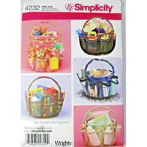 Simplicity Pattern 4232 Bucket Cover Storage Gardening School Crafts Unc... - $174.90 MXN