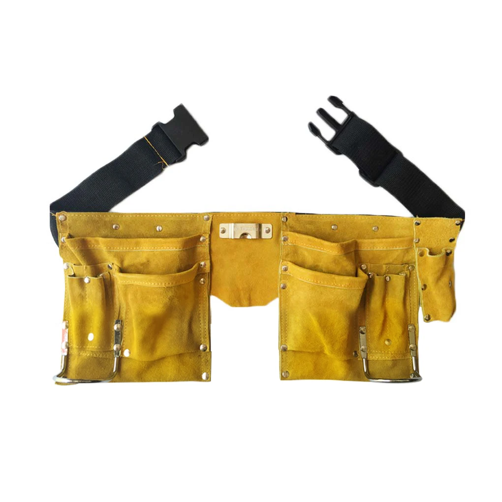 Leather Tool Belt Quick Release Buckle Carpenter Construction Work Apron... - $4,756.35 MXN