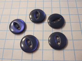 Vintage lot of Sewing Buttons - Pearlized Purple Rounds - £7.86 GBP
