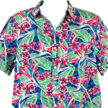 Vineyard Vines Murray Tropical Hawaiian Shirt sz Large 46x29 Mens Bird P... - $33.73