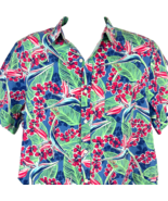 Vineyard Vines Murray Tropical Hawaiian Shirt sz Large 46x29 Mens Bird P... - £26.46 GBP