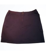 Karen Scott Navy Knee Length Relaxed Cargo Skirt Size 14 Waist 32 Inches - £15.01 GBP