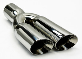 Exhaust Tip 3.00  Inlet 3.00  Outlet 13.50  long WDWDRS30013-300-HP-SS Dual Roun - £62.29 GBP