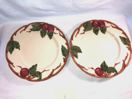 2 Franciscan Red Apple 9.5 Inch Luncheon Plates Mint Lot A - $19.99