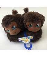 Build A Bear Boys Slippers House Shoes Monkey MEDIUM 12/13 NEW Brown - $275.59 MXN