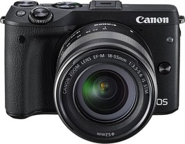 Canon Eos M3 Mirrorless Camera Kit With Ef-M 18-55Mm Is Stm, Fi Enabled ... - £371.66 GBP
