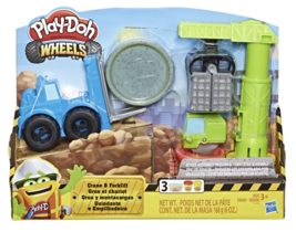 Play-Doh Wheels Crane and Forklift, Cement Buildin&#39; Compound + 2 Colors (6 oz) - £22.37 GBP