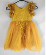 Trish Scully Child Bianca Sunflower Gown Dress Girls Size 5 - $47.47 CAD