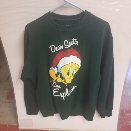 Primary image for Vintage Tweety Bird Christmas "I Can Explain" Size Large Christmas Sweater
