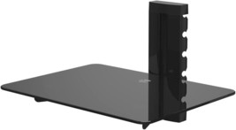 Wall-Mounted, One-Shelf, Black Avf As100-A Av Component Shelving System. - £34.33 GBP