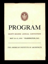 American Institute of Architects Program to the 1950 Annual Convention - £14.73 GBP