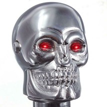 Universal Skull Red Eye Head Auto Car Alloy Gear Stick Shift Shifter Lever Knob  - £16.05 GBP