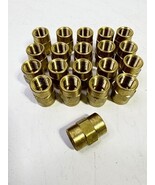 Qty-20 Brass Hex Union Pipe Coupling Coupler Fitting 1/8" X 1/8" Female NPT - $33.40 CAD
